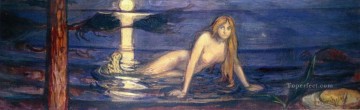 Edvard Munch la sirena 1896 Desnudo abstracto Pinturas al óleo